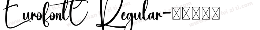 EurofontC Regular字体转换